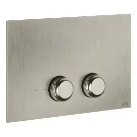 Клавіша змиву Venti20 Gessi 54651-149 Finox Brushed Nickel — вид на білому тлі