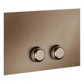 Клавіша змиву Venti20 Gessi 54651-708 Copper Brushed PVD — вид спереду