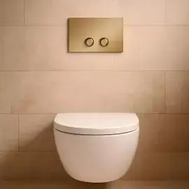 Клавиша смыва Venti20 Gessi 54651-726 Warm Bronze Br. PVD — вид спереди