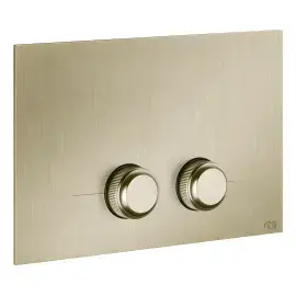 Клавіша змиву Venti20 Gessi 54651-727 Brass Brushed PVD — вид спереду