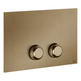 Клавіша змиву Venti20 Gessi 54651-791 Deep Bronze Brushed PVD — вид на білому тлі