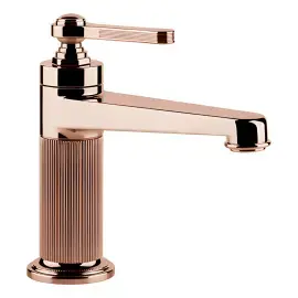 Змішувач для раковини Venti20 Gessi 65002-030 COPPER PVD — вид на білому тлі