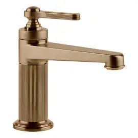Змішувач для раковини Venti20 Gessi 65002-791 Deep Bronze Brushed PVD — вид спереду