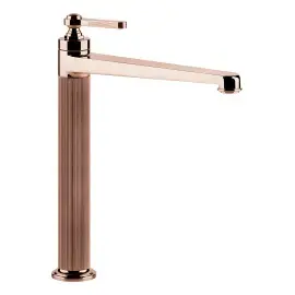 Змішувач для раковини Venti20 Gessi 65004-030 COPPER PVD — вид на білому тлі