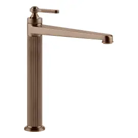 Змішувач для раковини Venti20 Gessi 65004-708 Copper Brushed PVD — вид на білому тлі