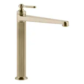 Змішувач для раковини Venti20 Gessi 65004-727 Brass Brushed PVD — вид на білому тлі