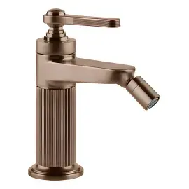 Змішувач для біде Venti20 Gessi 65007-708 Copper Brushed PVD — вид на білому тлі