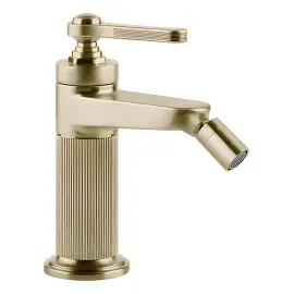 Змішувач для біде Venti20 Gessi 65007-727 Brass Brushed PVD — вид спереду
