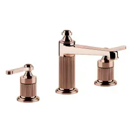 Змішувач для раковини Venti20 Gessi 65014-030 COPPER PVD — вид спереду