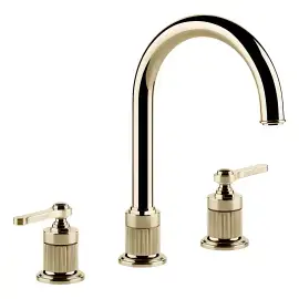 Змішувач для раковини Venti20 Gessi 65016-710 Brass PVD — вид на білому тлі