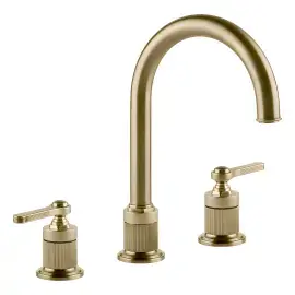 Змішувач для раковини Venti20 Gessi 65016-727 Brass Brushed PVD — вид спереду