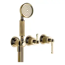 Змішувач для душу Venti20 Gessi 65036-710 Brass PVD — вид на білому тлі