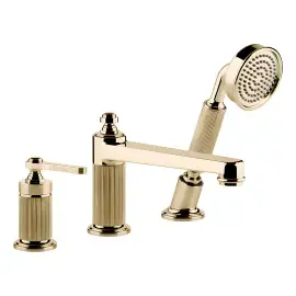 Змішувач для ванни Venti20 Gessi 65037-710 Brass PVD — вид на білому тлі