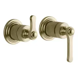 Змішувач для душу Venti20 Gessi 65038-727 Brass Brushed PVD — вид на білому тлі