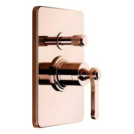 Змішувач для душу Venti20 Gessi 65079-030 COPPER PVD — вид на білому тлі