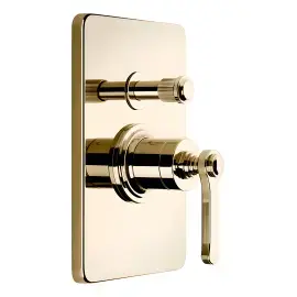 Змішувач для душу Venti20 Gessi 65079-710 Brass PVD — вид на білому тлі
