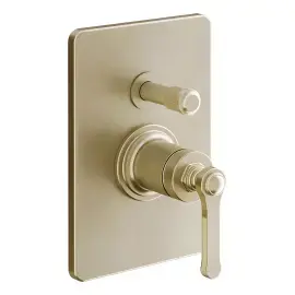 Змішувач для душу Venti20 Gessi 65079-727 Brass Brushed PVD — вид спереду