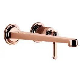 Змішувач для раковини Venti20 Gessi 65088-030 COPPER PVD — вид спереду