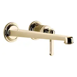 Змішувач для раковини Venti20 Gessi 65088-710 Brass PVD — вид на білому тлі
