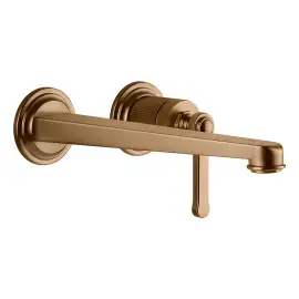 Змішувач для раковини Venti20 Gessi 65088-791 Deep Bronze Brushed PVD — вид спереду
