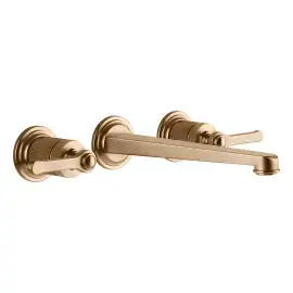 Змішувач для раковини Venti20 Gessi 65090-726 Warm Bronze Br. PVD — вид спереду
