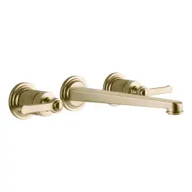 Змішувач для раковини Venti20 Gessi 65090-727 Brass Brushed PVD — вид спереду