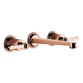 Змішувач для раковини Venti20 Gessi 65091-030 COPPER PVD — вид на білому тлі