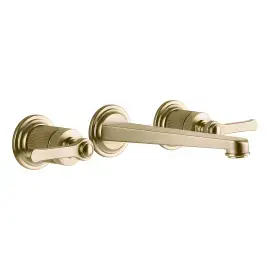 Змішувач для раковини Venti20 Gessi 65091-727 Brass Brushed PVD — вид спереду