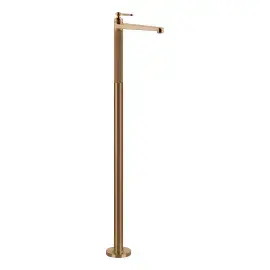 Змішувач для раковини Venti20 Gessi 65095-726 Warm Bronze Br. PVD — вид на білому тлі