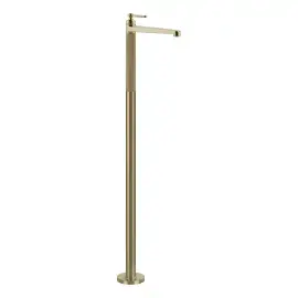 Змішувач для раковини Venti20 Gessi 65095-727 Brass Brushed PVD — вид на білому тлі