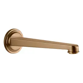 Вилив Venti20 Gessi 65102-791 Deep Bronze Brushed PVD — вид на білому тлі