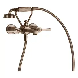 Змішувач для ванни Venti20 Gessi 65113-708 Copper Brushed PVD — вид спереду