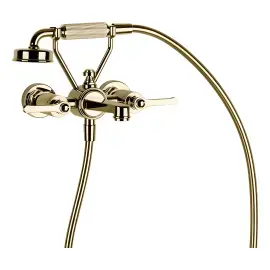 Змішувач для ванни Venti20 Gessi 65113-710 Brass PVD — вид на білому тлі