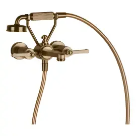 Змішувач для ванни Venti20 Gessi 65113-791 Deep Bronze Brushed PVD — вид спереду