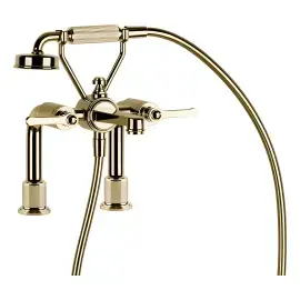 Змішувач для ванни Venti20 Gessi 65115-710 Brass PVD — вид спереду