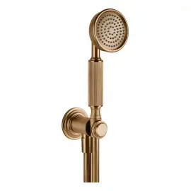 Душовий комплект Venti20 Gessi 65123-726 Warm Bronze Br. PVD — вид на білому тлі