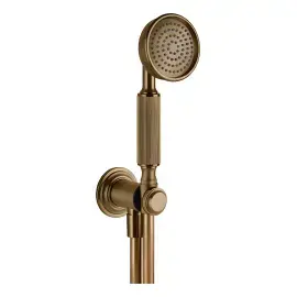 Душовий комплект Venti20 Gessi 65123-791 Deep Bronze Brushed PVD — вид на білому тлі