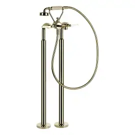 Змішувач для ванни Venti20 Gessi 65128-710 Brass PVD — вид на білому тлі