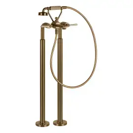 Змішувач для ванни Venti20 Gessi 65128-791 Deep Bronze Brushed PVD — вид спереду
