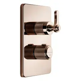 Змішувач для душу Venti20 Gessi 65135-030 COPPER PVD — вид на білому тлі