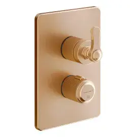 Змішувач для душу Venti20 Gessi 65135-726 Warm Bronze Br. PVD — вид на білому тлі