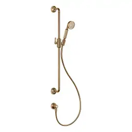 Душовий гарнітур Venti20 Gessi 65142-726 Warm Bronze Br. PVD — вид на білому тлі