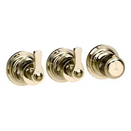 Змішувач для душу Venti20 Gessi 65334-710 Brass PVD — вид на білому тлі