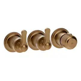 Змішувач для душу Venti20 Gessi 65334-791 Deep Bronze Brushed PVD — вид спереду
