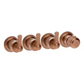 Змішувач для душу Venti20 Gessi 65336-708 Copper Brushed PVD — вид спереду