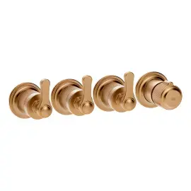 Змішувач для душу Venti20 Gessi 65336-726 Warm Bronze Br. PVD — вид спереду