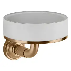 Мильниця Venti20 Gessi 65401-726 Warm Bronze Br. PVD — вид на білому тлі