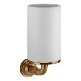Склянка для зубних щіток Venti20 Gessi 65407-791 Deep Bronze Brushed PVD — вид на білому тлі