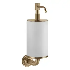 Дозатор для рідкого мила Venti20 Gessi 65413-726 Warm Bronze Br. PVD — вид на білому тлі