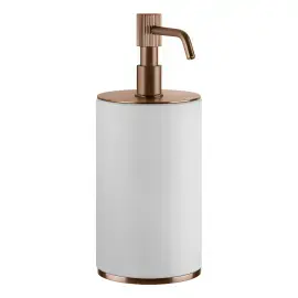 Дозатор для рідкого мила Venti20 Gessi 65437-708 Copper Brushed PVD — вид на білому тлі